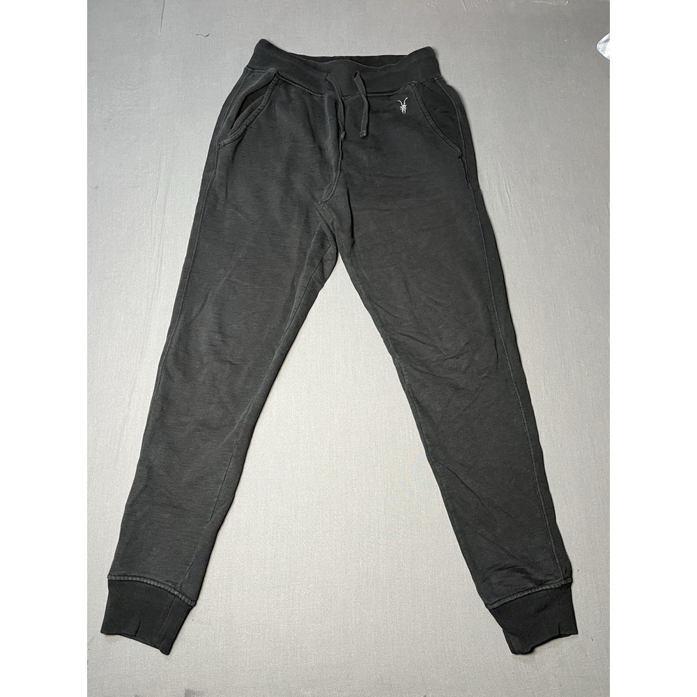 AllSaints Jogger Men Sz XS Black Tapered Sweatpants Fleece
